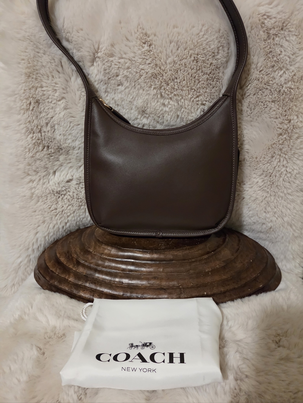 Coach curve zip shoulder bag